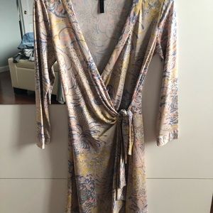 Multi-colored Wrap dress